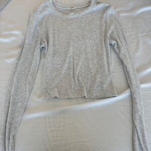 garage grey long sleeve mid length